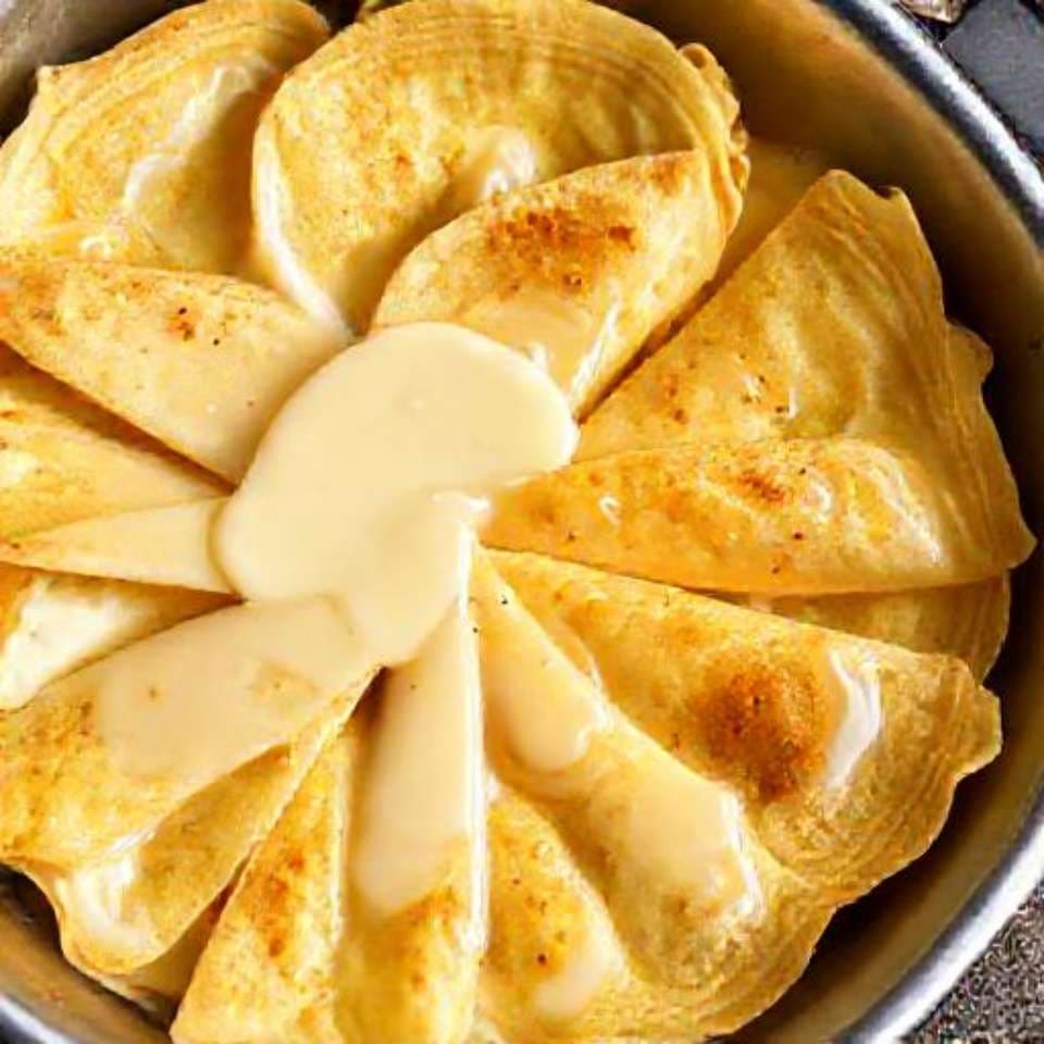 Блинчики с творогом и сгущенкой (Запеченные)