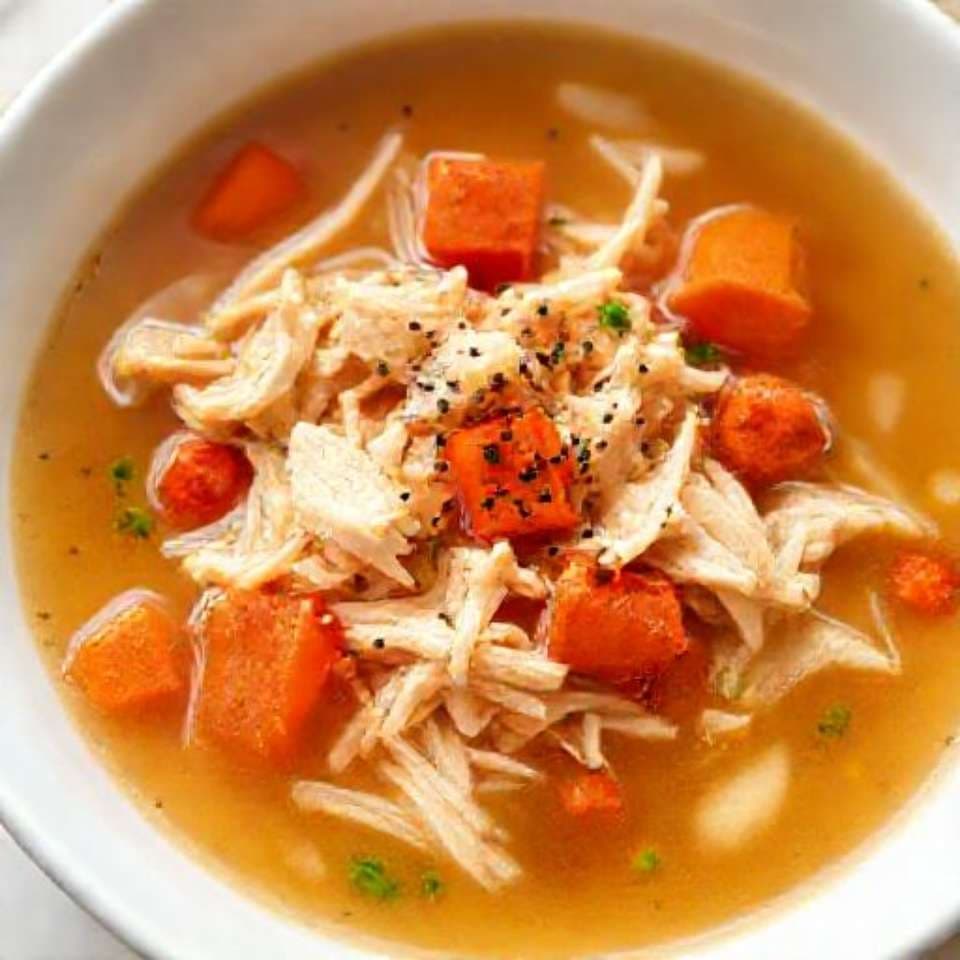 Быстрый Куриный Суп с Овощами