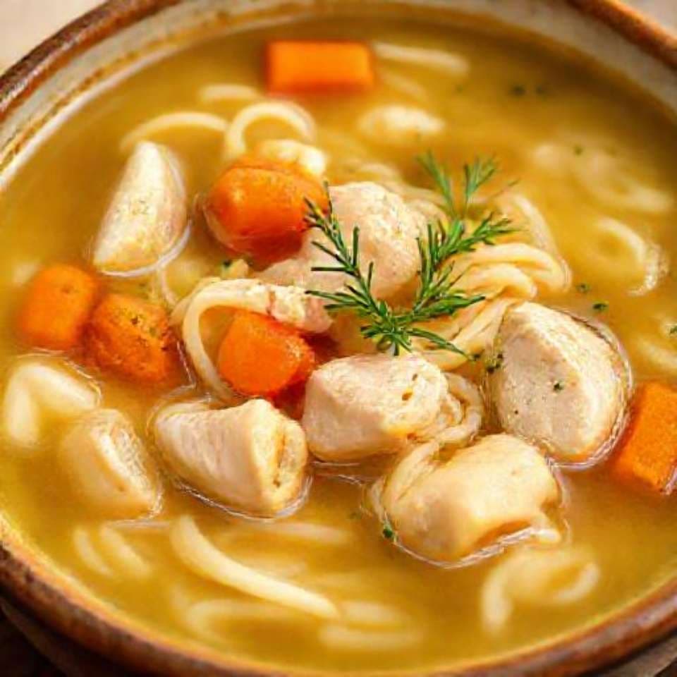 Классический Куриный Суп с Лапшой