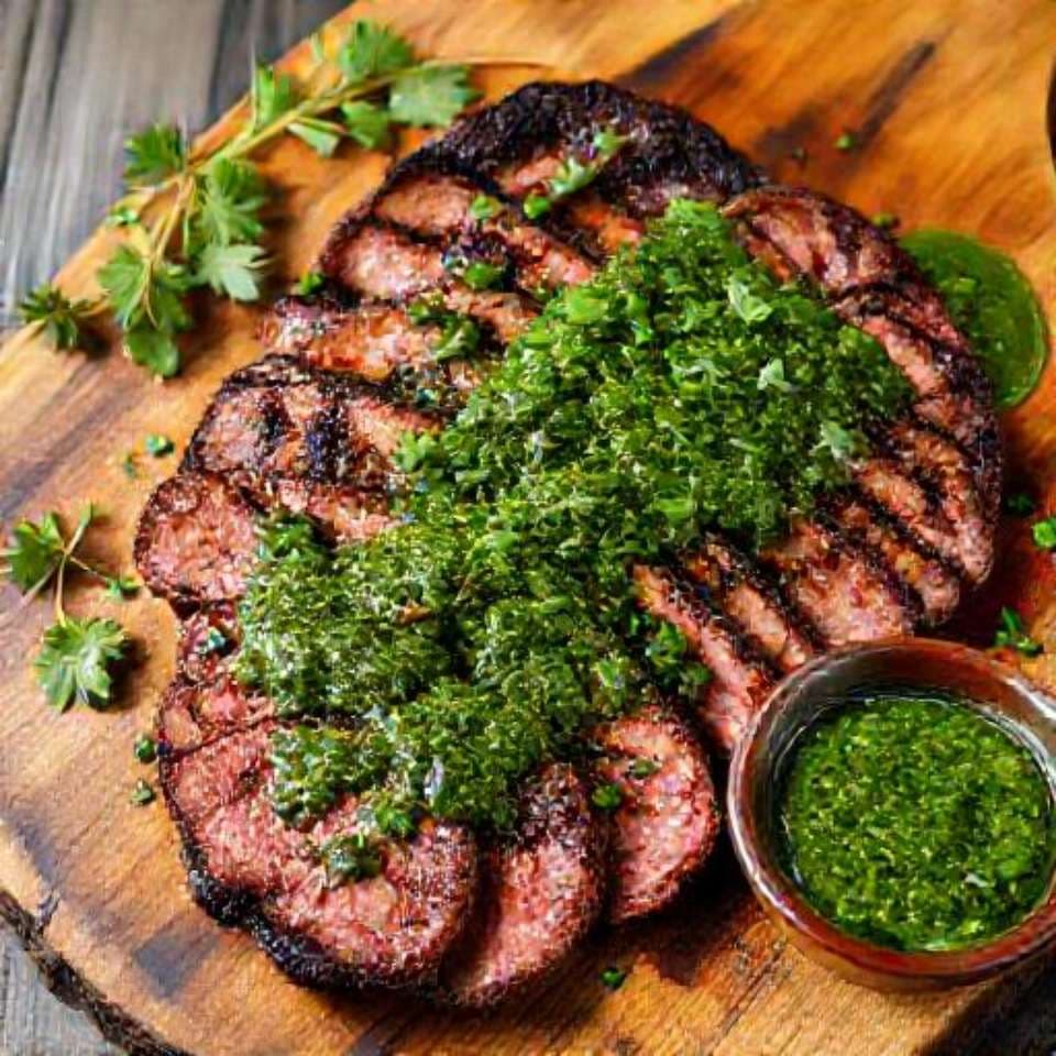 Sirloin Steak with Chimichurri Sauce