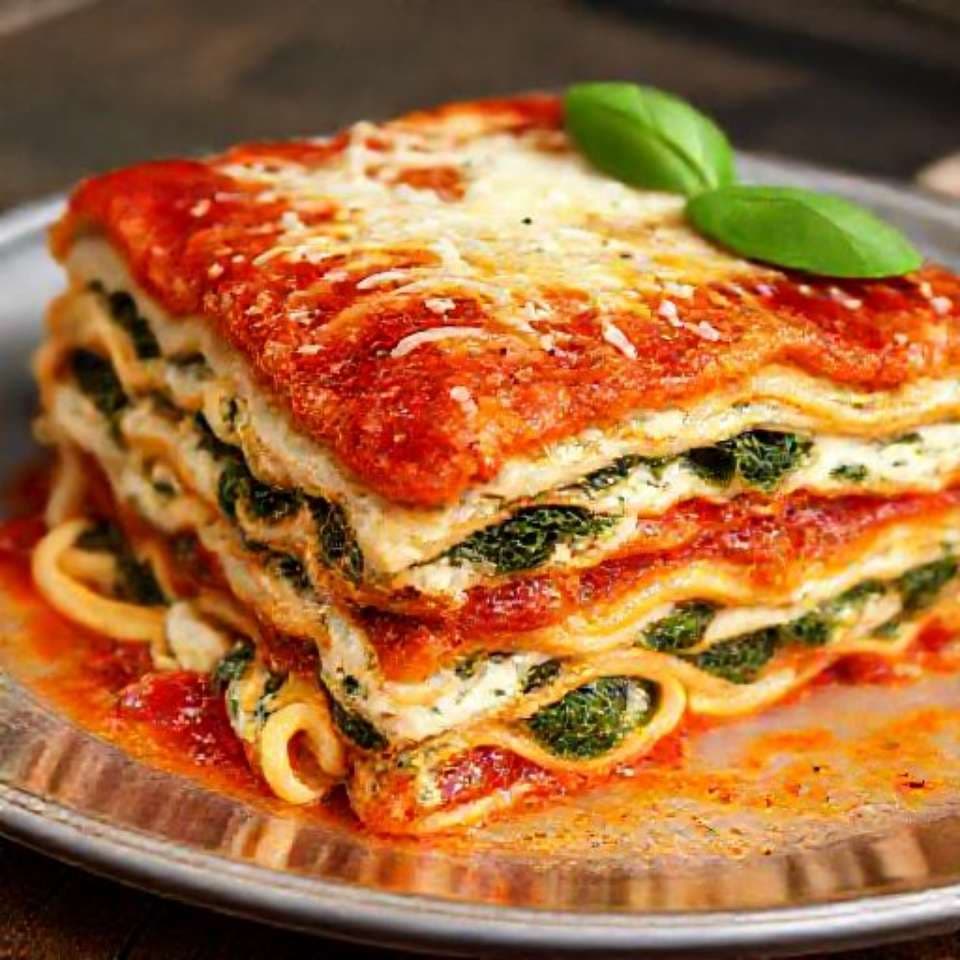 Vegetarian Lasagna with Spinach and Ricotta