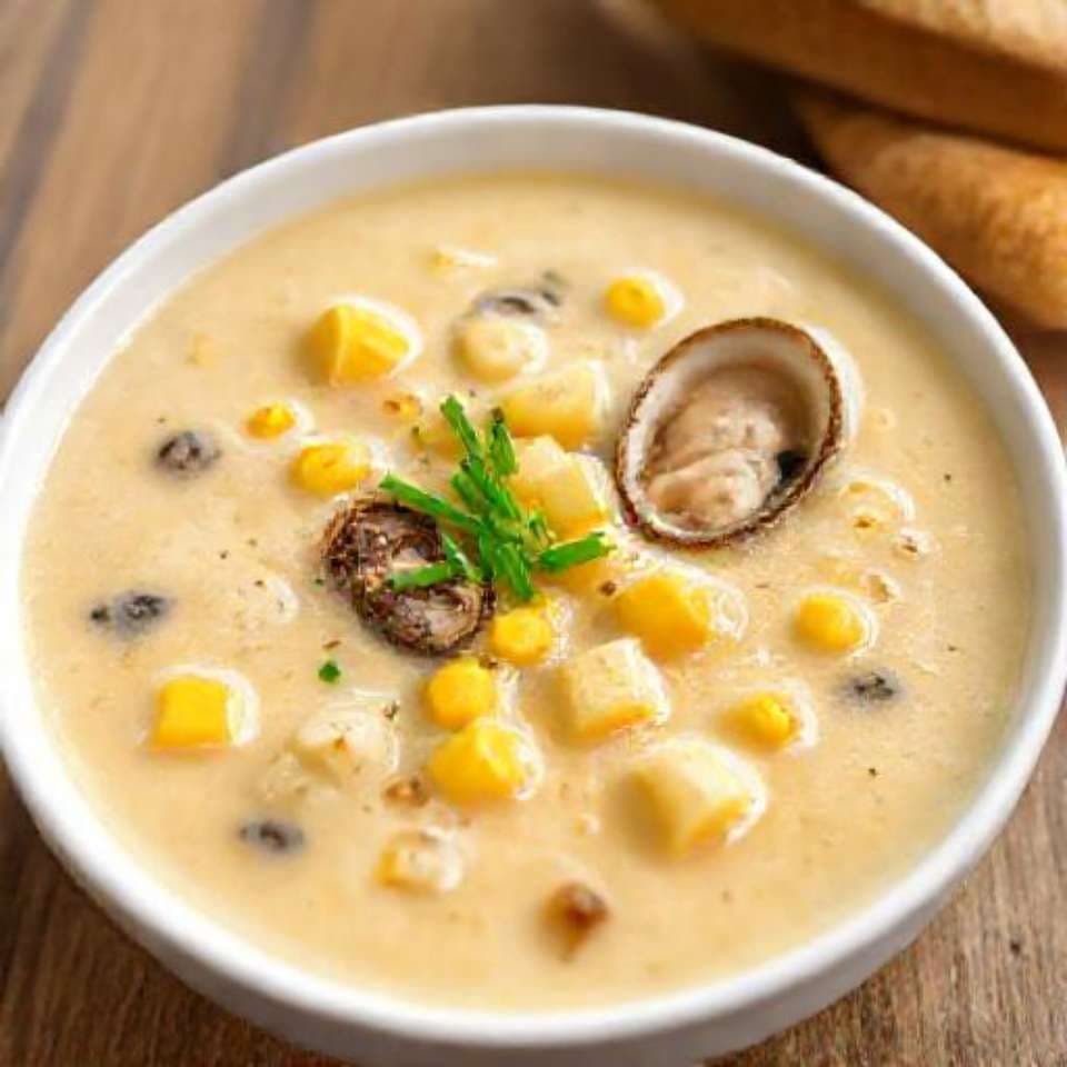 Smoked Oyster and Corn Chowder