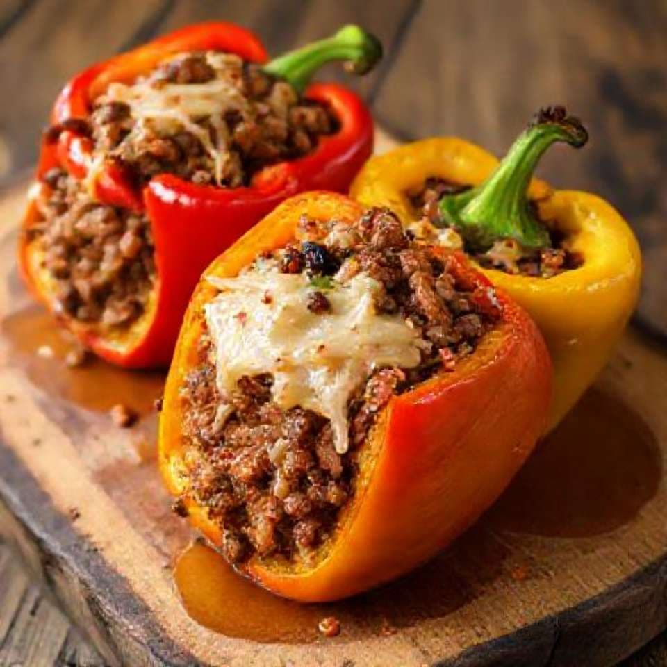 Cheesesteak Stuffed Bell Peppers