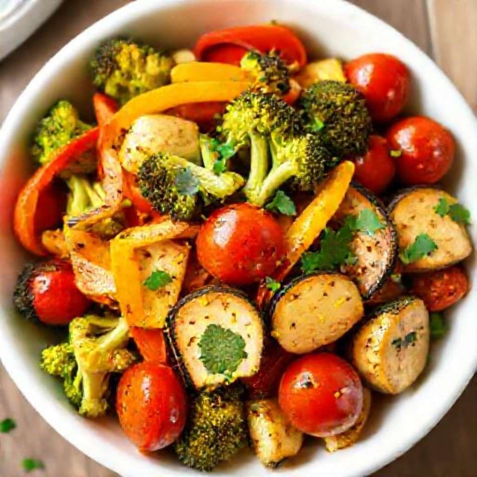 Quick Lemon-Herb Roasted Vegetables