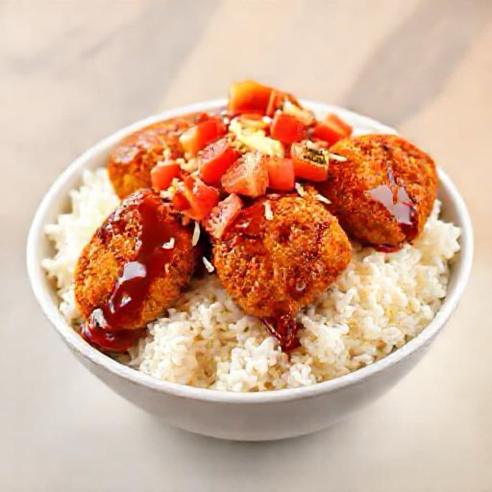 BBQ Chicken Nugget and Rice Bowl