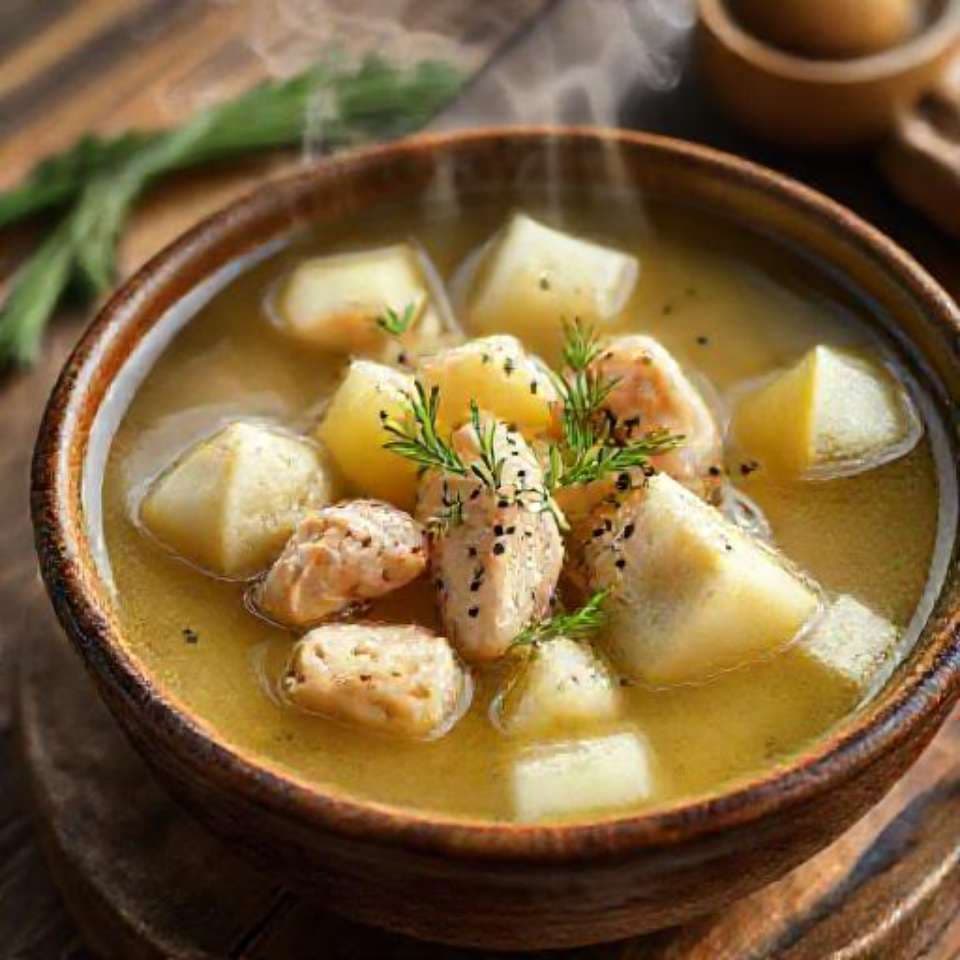 Куриный суп с картофелем
