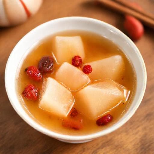 經典桃膠糖水