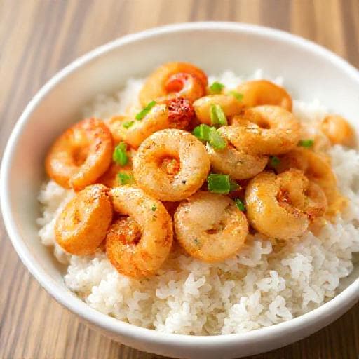 快手滑蛋蝦仁飯