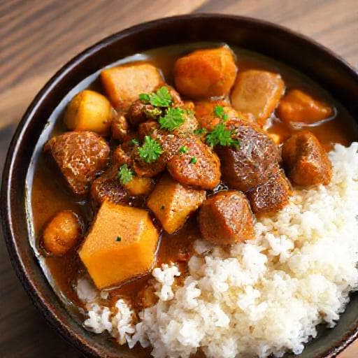 日式咖喱牛腩饭