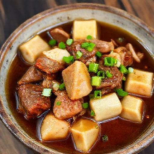 简易版枝竹豆腐火腩