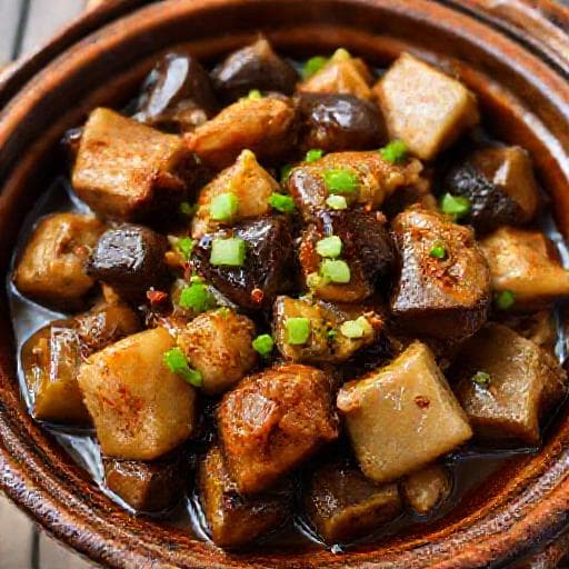 经典茄子咸鱼煲