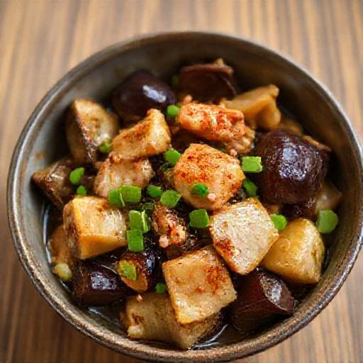 快手茄子咸鱼煲