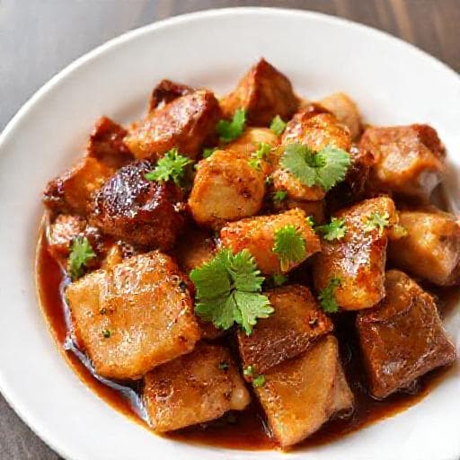 简易版香煎排骨年糕