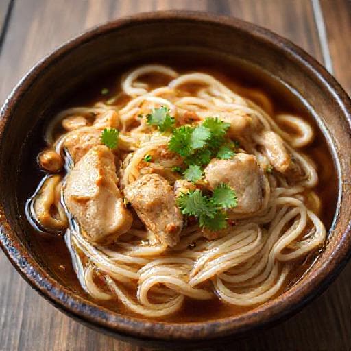 麻油雞酒麵線