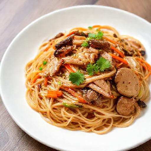 经典肉丝炒米粉