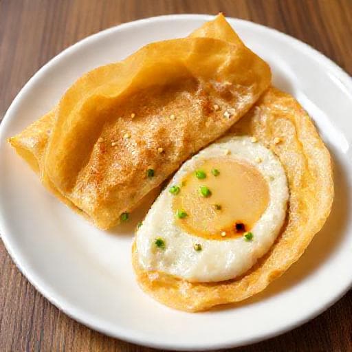 经典豆皮蛋饼