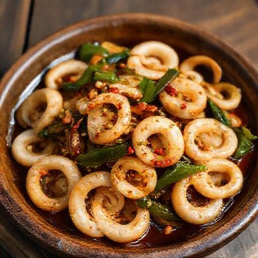 客家风味生炒花枝