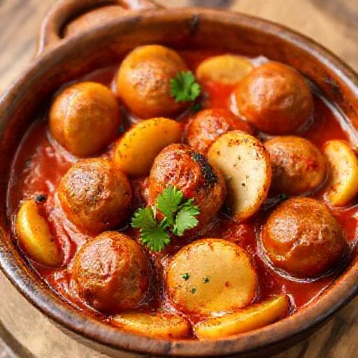 Klasik Fırında Patatesli Köfte