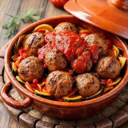 Sebzeli Fırında Köfte Güveç