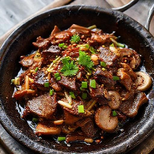 전통 오리 불고기
