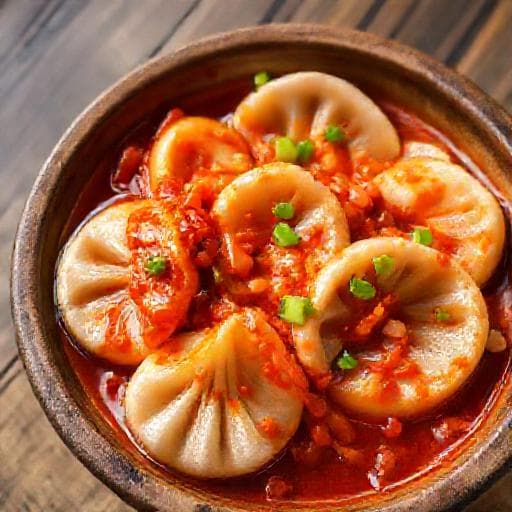 매콤 비빔 김치만두