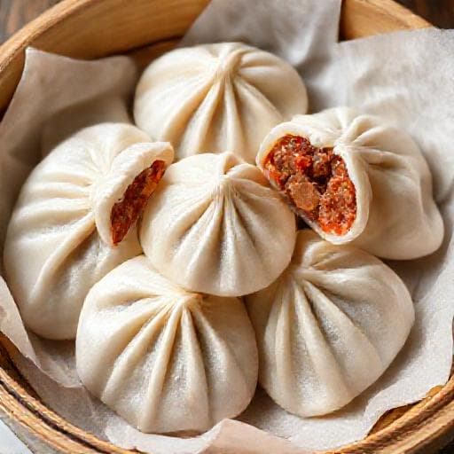 김치 돼지고기 만두