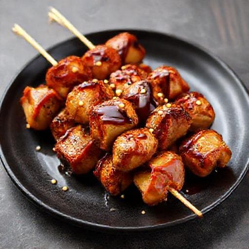 Schnelle Hähnchen Yakitori mit Teriyaki-Glasur