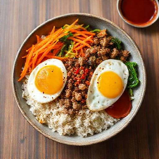 Schnelles Bibimbap