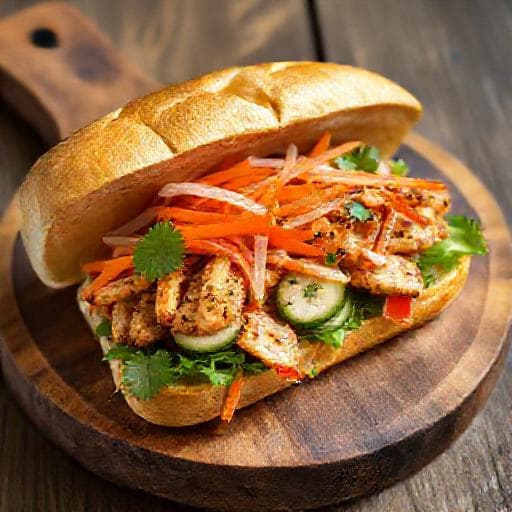 Schnelles Banh Mi mit Hühnchen