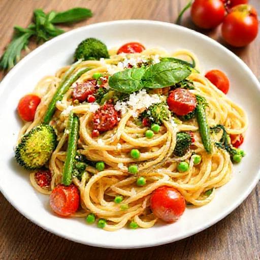 Klassische Pasta Primavera