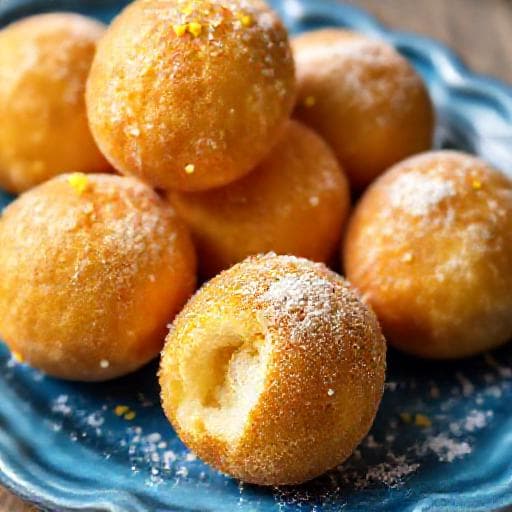 Quarkbällchen mit Zitronenschale