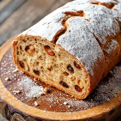 Traditioneller Christstollen