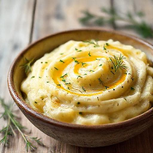 Rotmos med Dijonsennep og Urter