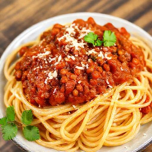 Rask Linsebolognese