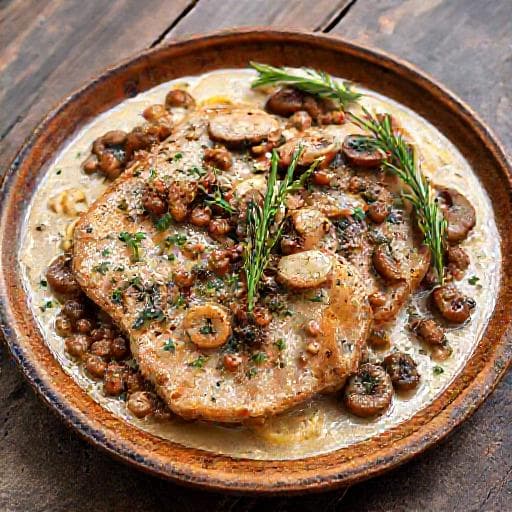 Scaloppine ai Funghi e Salsiccia (Ricetta Lombarda)