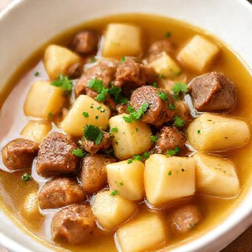 Spezzatino di Manzo Veloce con Patate