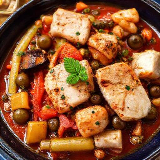 Caponata con Pesce Spada