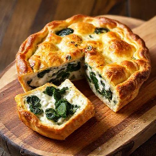 Torta Salata Ricotta e Spinaci Classica