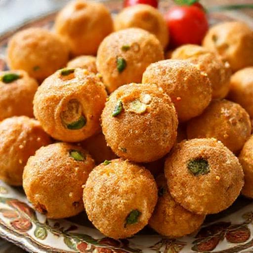 Zeppole di Pasta Cresciuta con Verdure