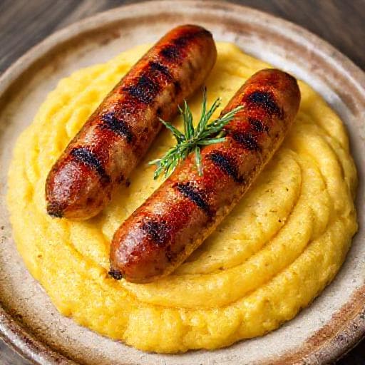Luganighe con Polenta Tradizionale