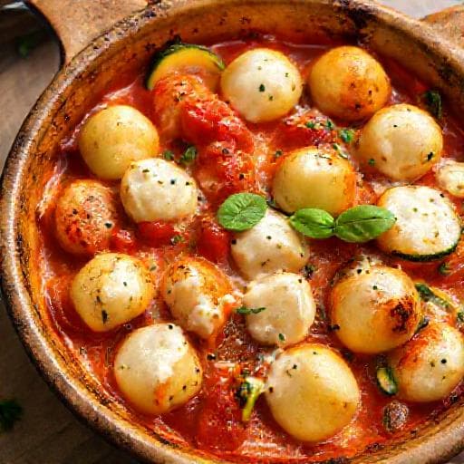 Gnocchi alla Sorrentina con Ricotta e Zucchine