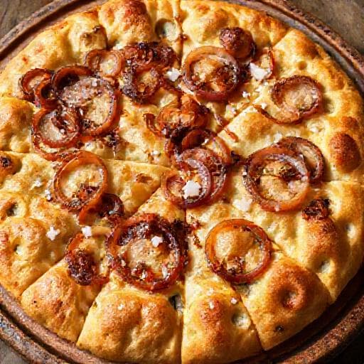 Focaccia Genovese con Cipolle Rosse