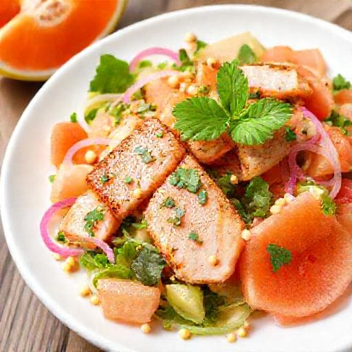 Gỏi Bưởi Cá Hồi (Pomelo Salad with Salmon)