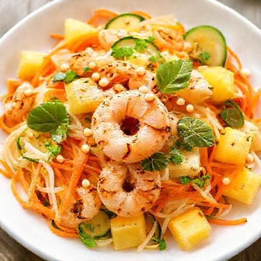 Gỏi Dứa Tôm Nướng (Grilled Shrimp and Pineapple Salad)