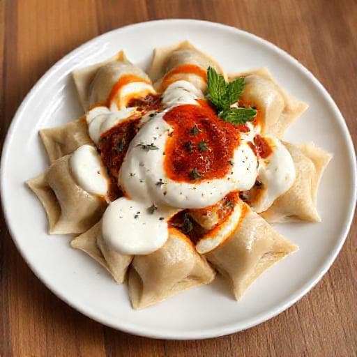 Classic Turkish Manti with Ground Lamb and Yogurt Sauce