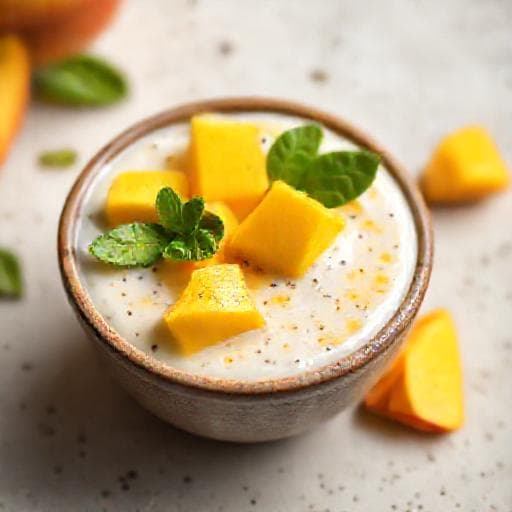Quick Mango Chia Seed Pudding