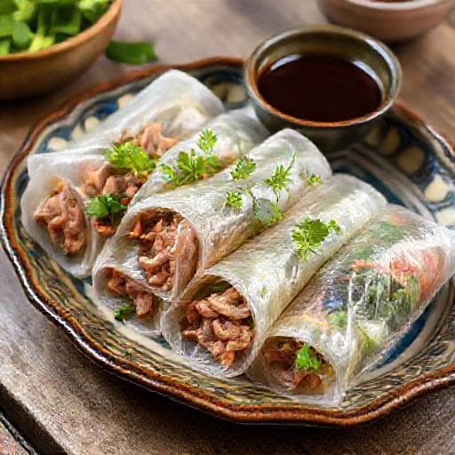 Phở Cuốn with Lemongrass Pork