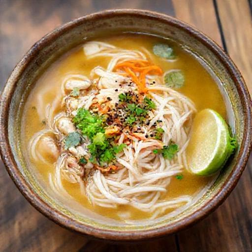 Bún Thang (Traditional Vietnamese Noodle Soup)