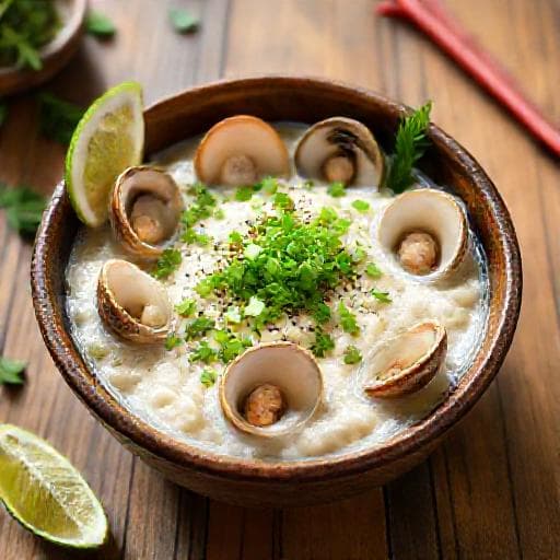 Cháo Trai (Clam Congee) - Traditional