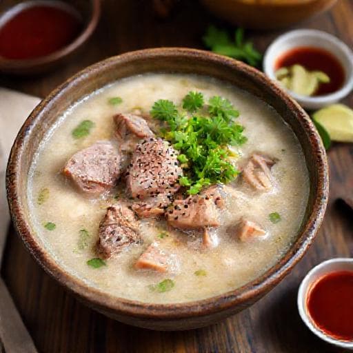 Cháo Lòng (Vietnamese Pork Offal Congee) - Traditional